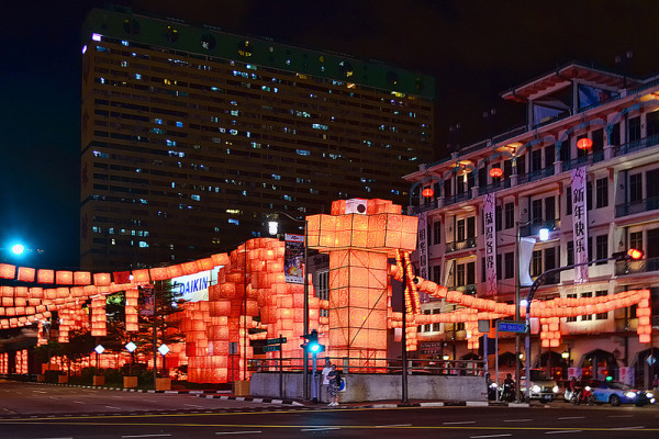 新加坡的超長蛇燈籠4