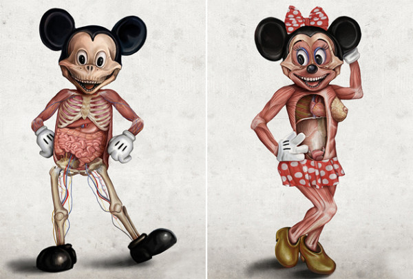 形象破壞！被解剖的迪士尼角色1