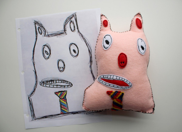 美夢成真！把小朋友的塗鴉變成真實玩偶11