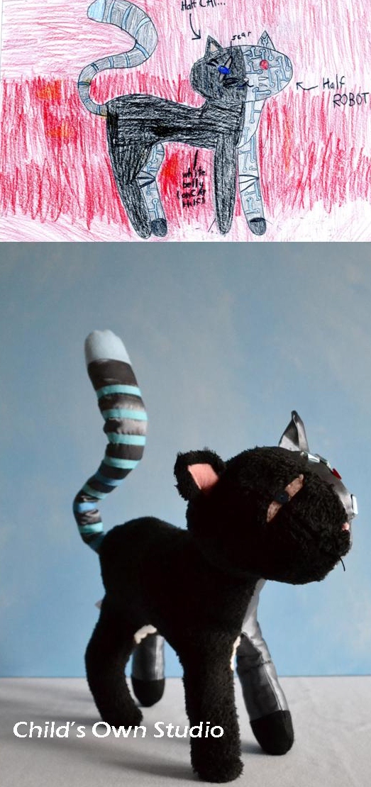 美夢成真！把小朋友的塗鴉變成真實玩偶6