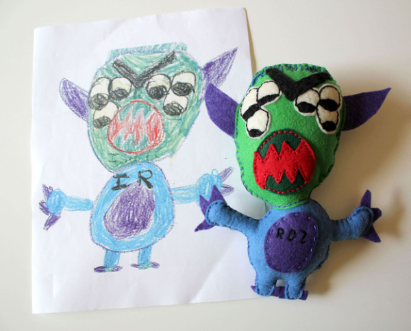 美夢成真！把小朋友的塗鴉變成真實玩偶9