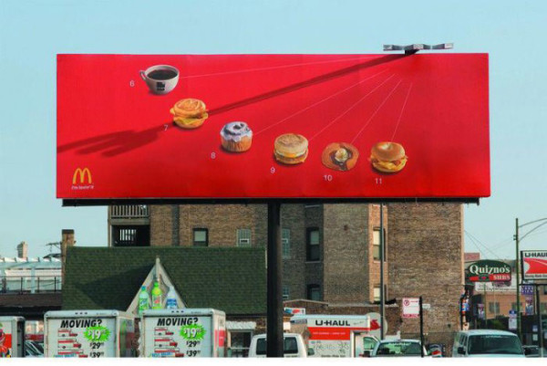 麥當勞利用影子把平面廣告變成動畫1