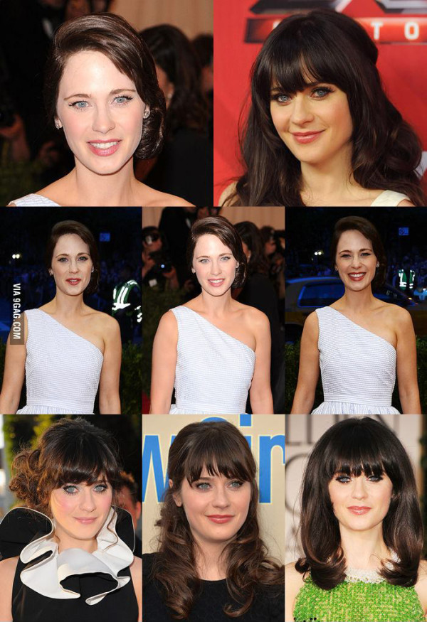 少了瀏海的Zooey Deschanel是不同人3