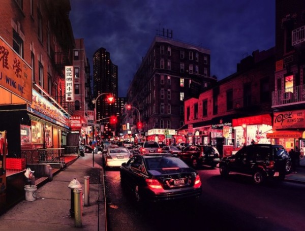 超寫實的中國城手繪照片7