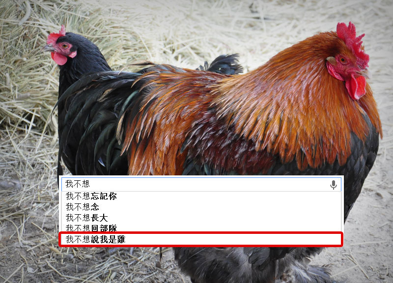 Google搜尋的奇怪建議2