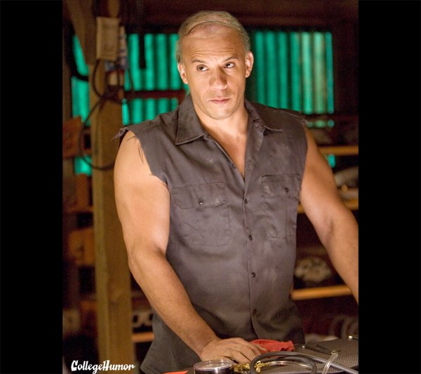 看什麼看，沒看過禿頭馮迪索嗎？1