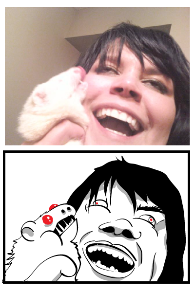 藝術家惡搞別人的臉書大頭照8