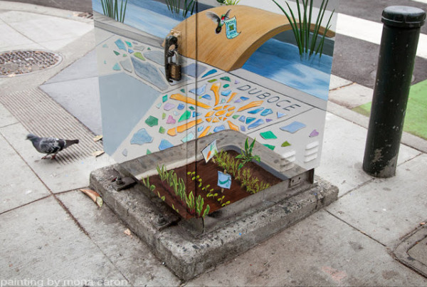 融入市景裡的創意變電箱2