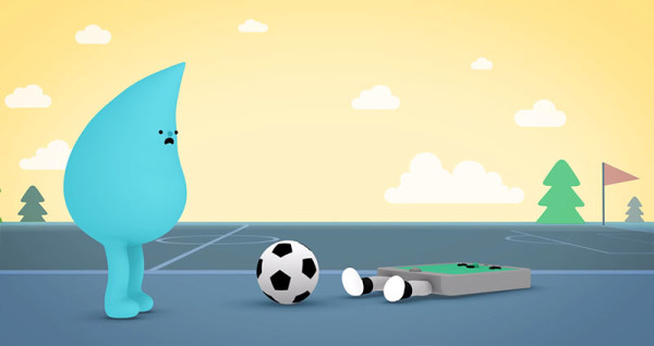 可愛防水手機廣告：水是我的好朋友5