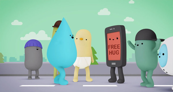 可愛防水手機廣告：水是我的好朋友6