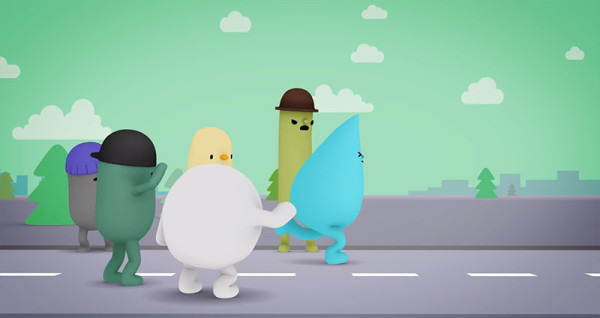 可愛防水手機廣告：水是我的好朋友8